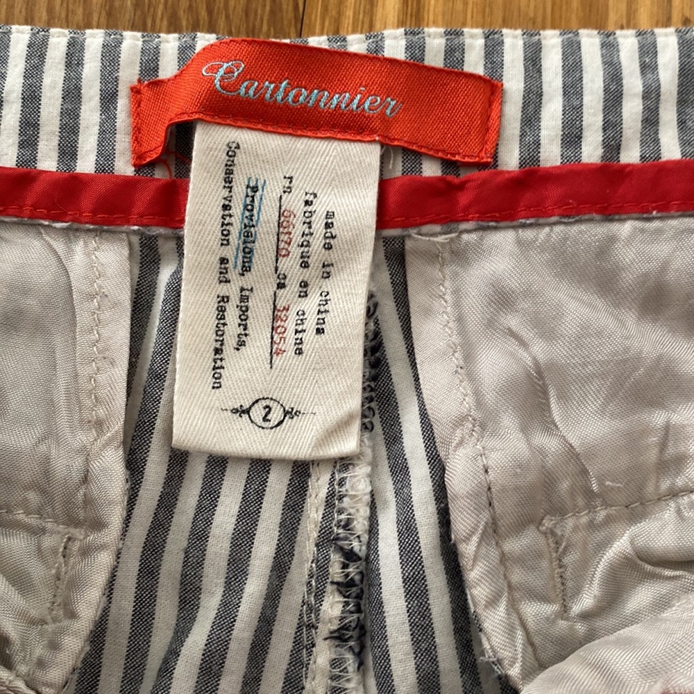 Anthropologie pants, Cartonnier label, 2, ankle length, embroidered detail - Picture 4 of 5